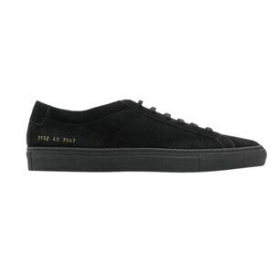 Common Projects - Black/Black Original Achilles Low Sneakers (Size 42)